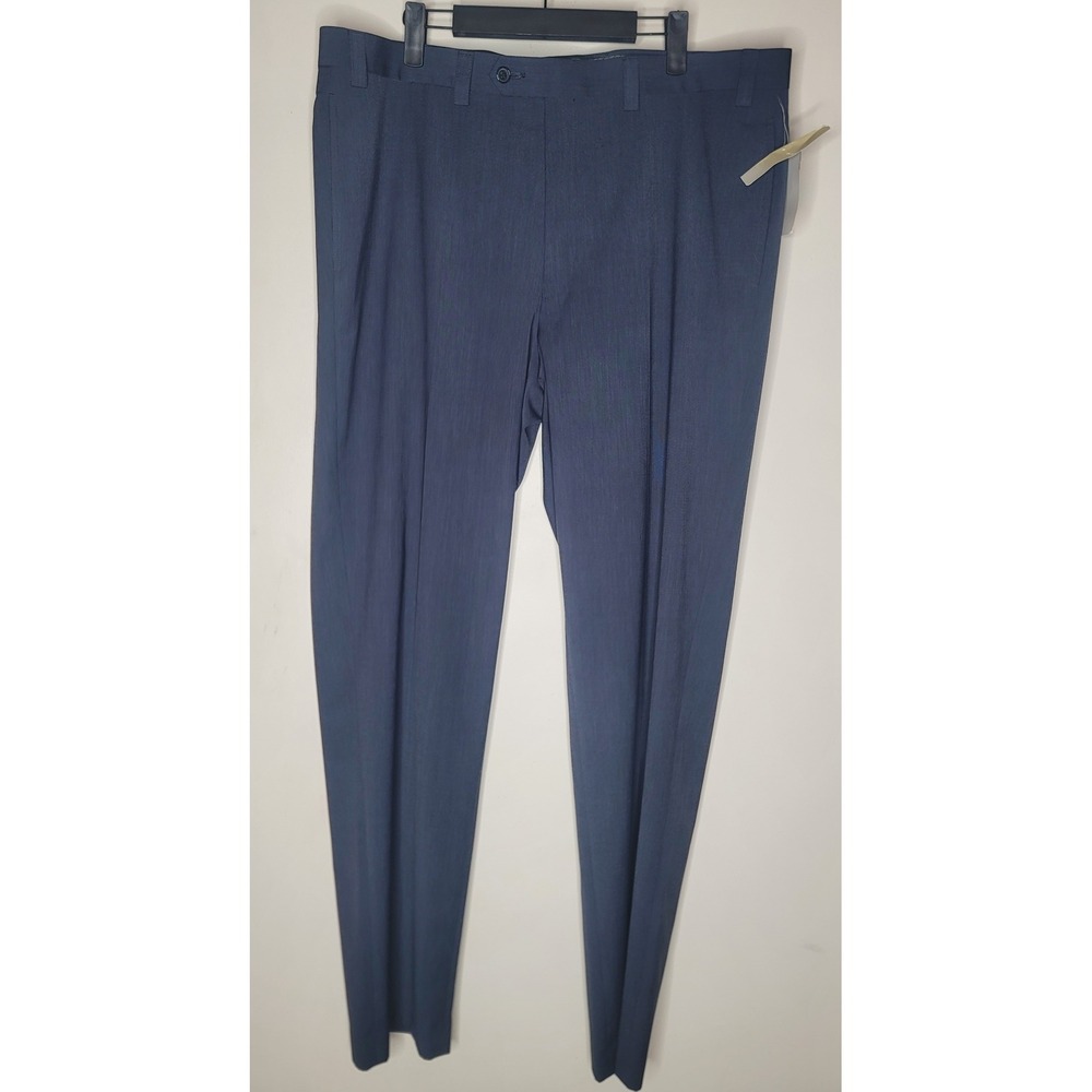 Lauren Ralph Lauren Mens Navy Blue Flat Front Dress Pants 38W x 34L EMORPCFY0275